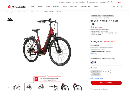 elektryczny rower trekkingowy taniej