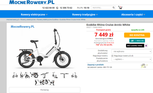 polski rower elektryczny w promocji