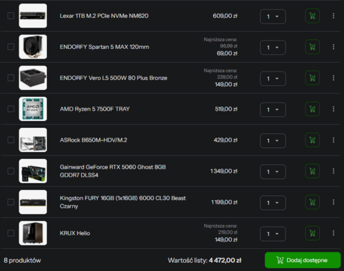 Alternatywa Steam Machine składany PC do 4500 zł