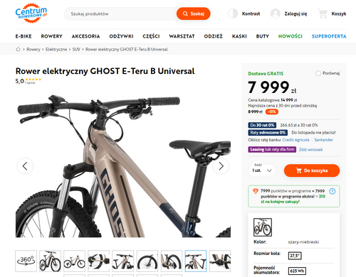 Elektryczny góral Ghost