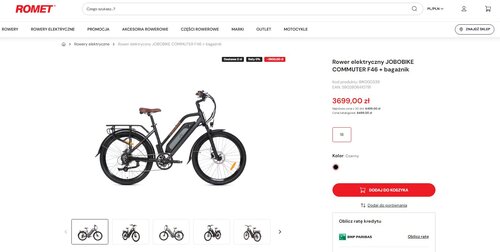 miejski rower elektryczny w promocji