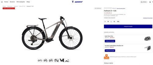 Elektryczny rower górski w promocji Giant