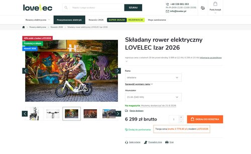 Elektryczny rower z Czech prawie jak za darmo