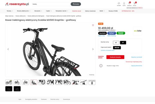 Mocny elektryczny rower trekkingowy z Polski taniej